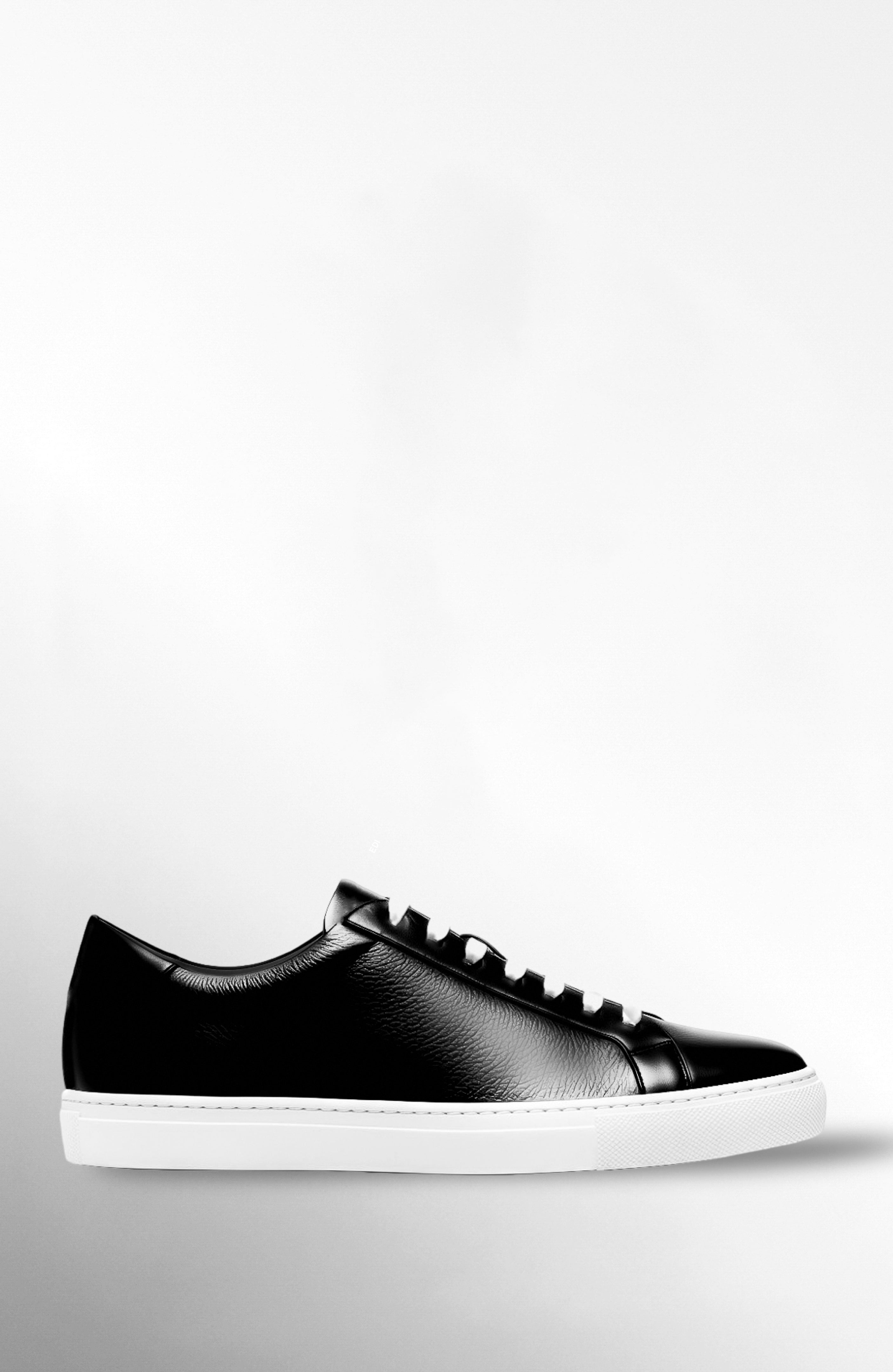 Black Leather Sneakers – Bold Elegance for Men | EDITION Y