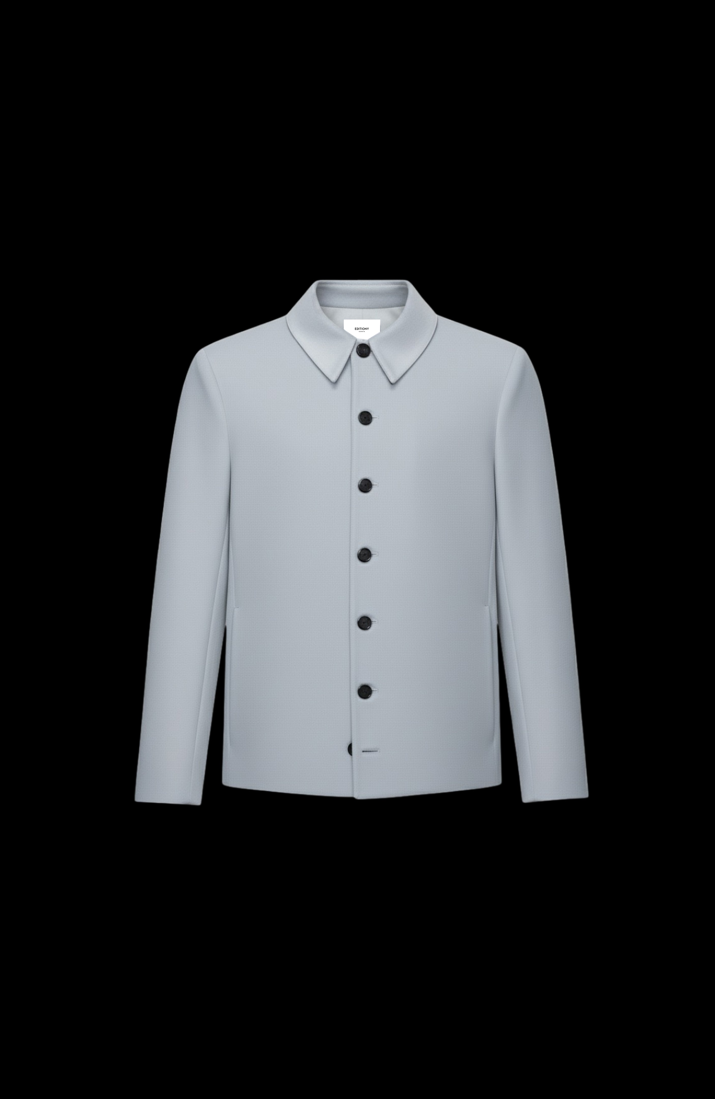 ŒUVRE JACKET CASHMERE CHAMBRAY-BLUE