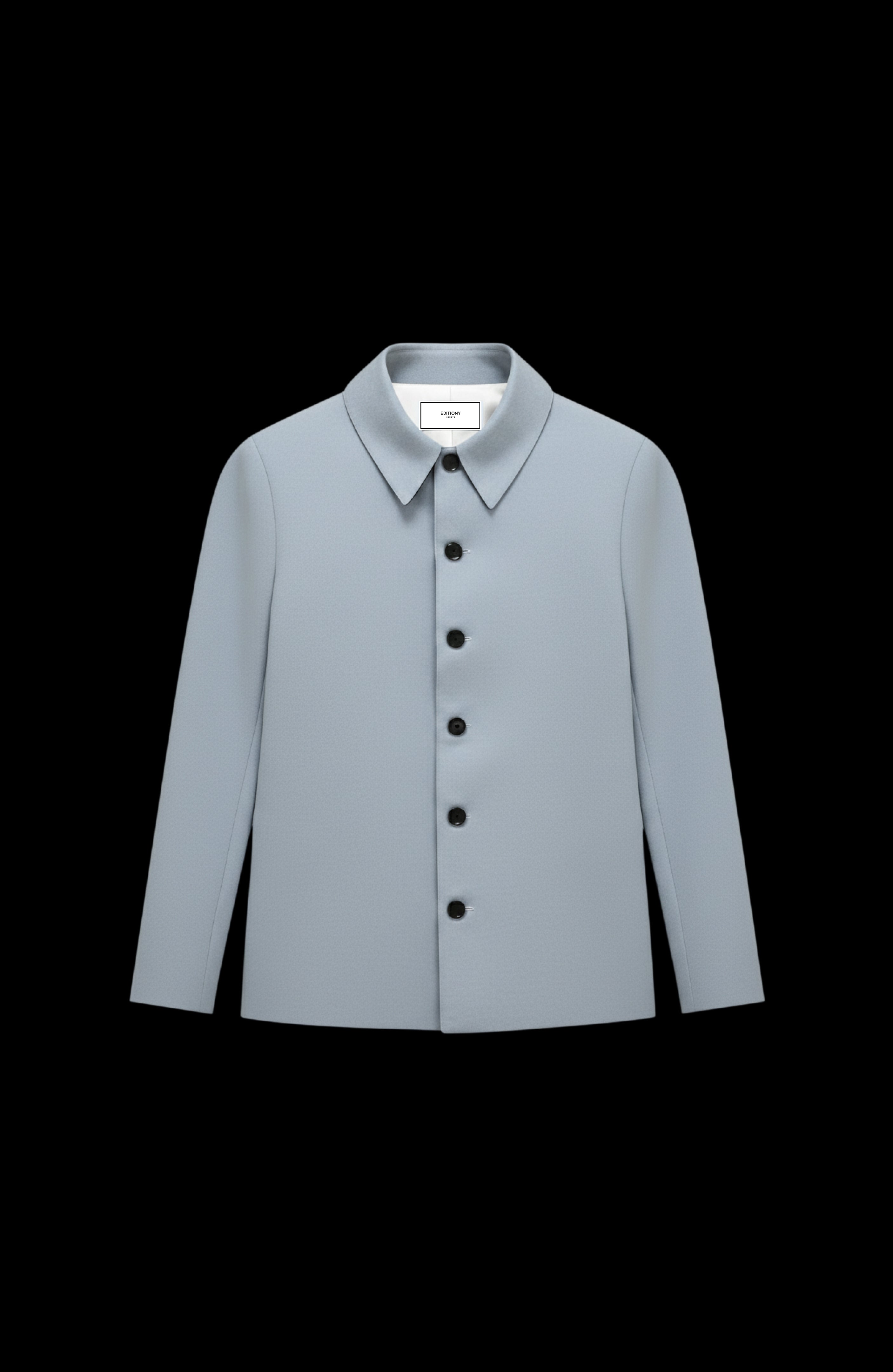 ŒUVRE JACKET CASHMERE CHAMBRAY-BLUE