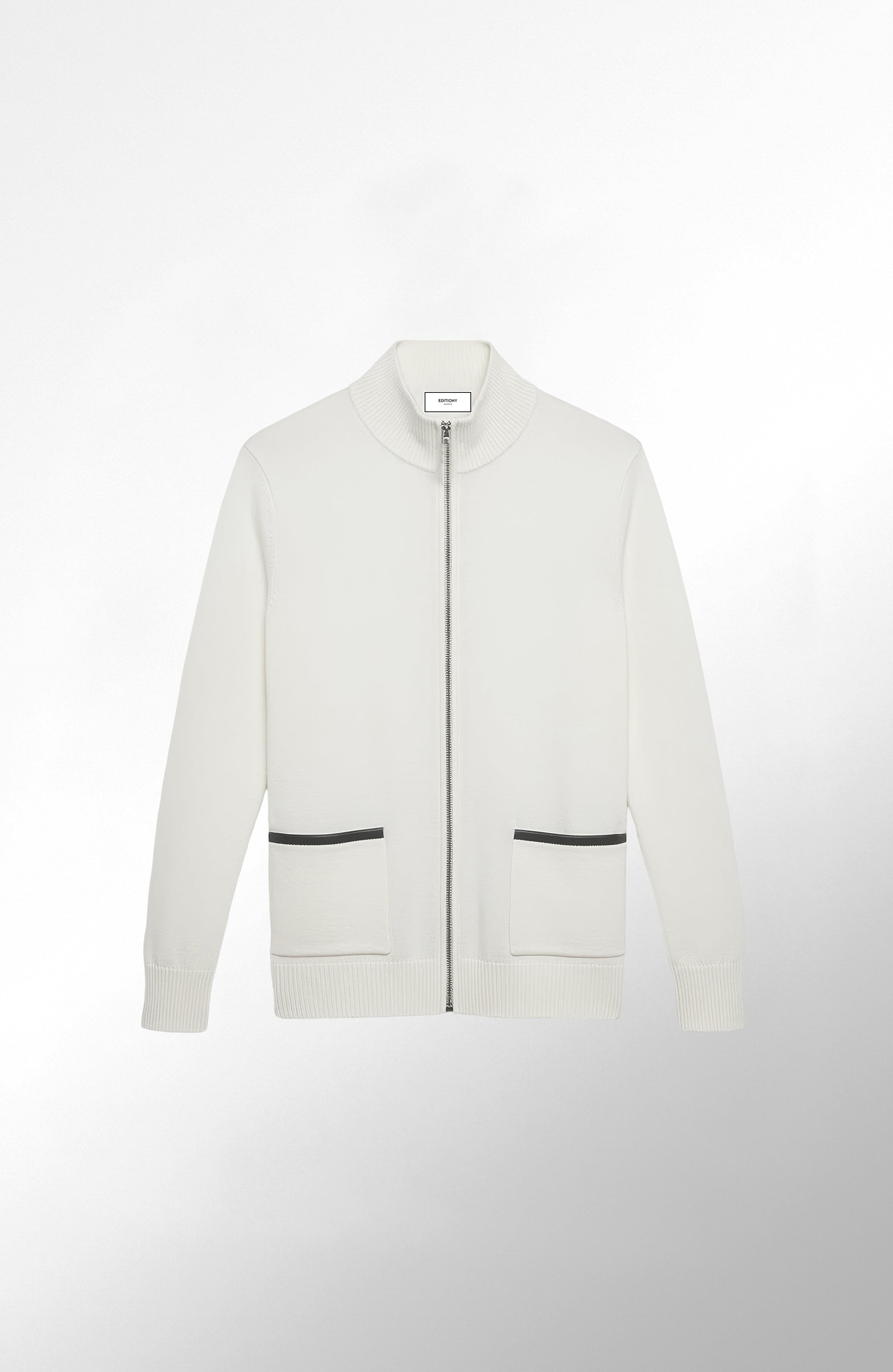 HERVÉ CASHMERE CALFSKIN JARDIGAN