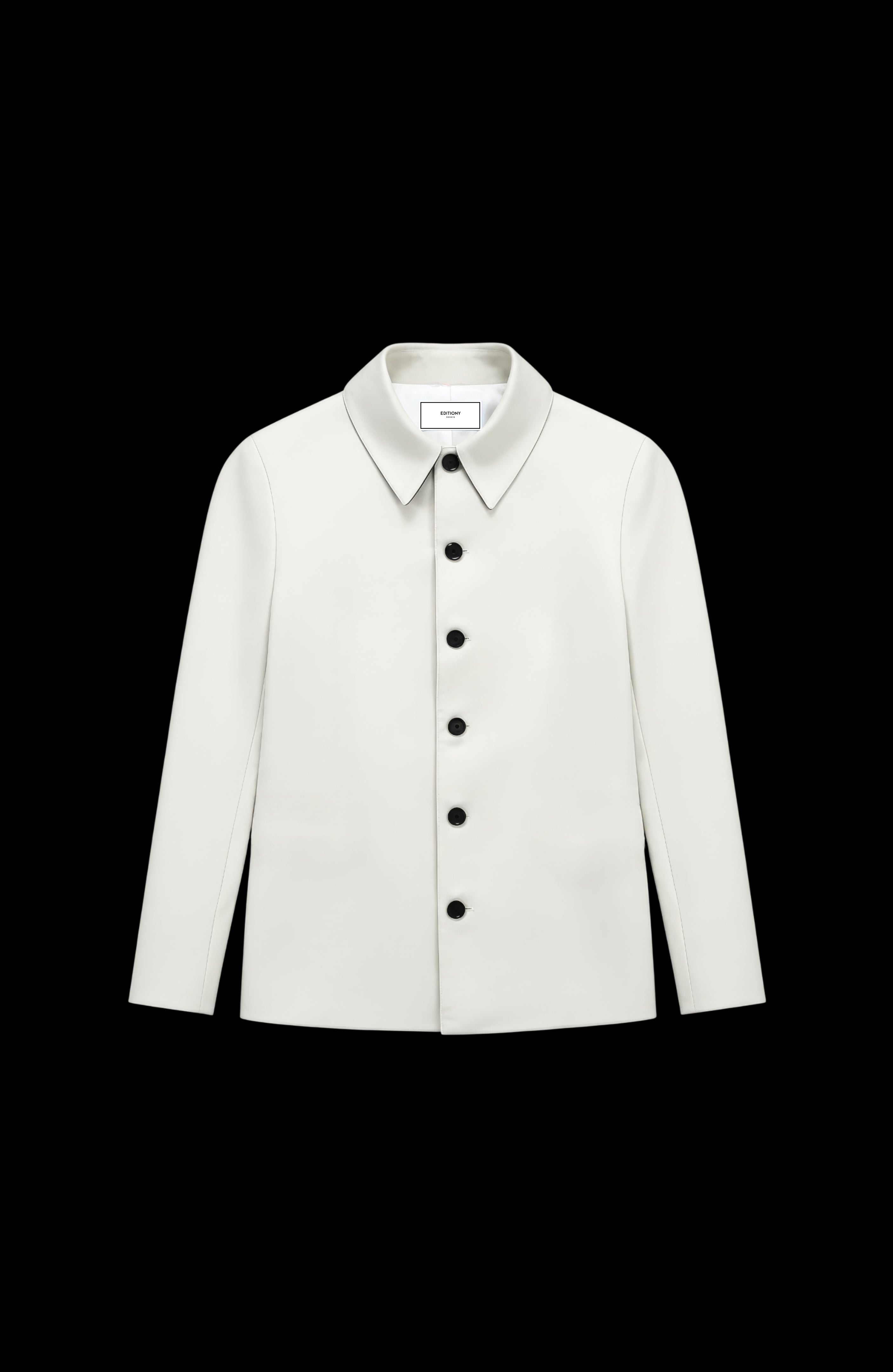 ŒUVRE JACKET CASHMERE CHIFFON-WHITE