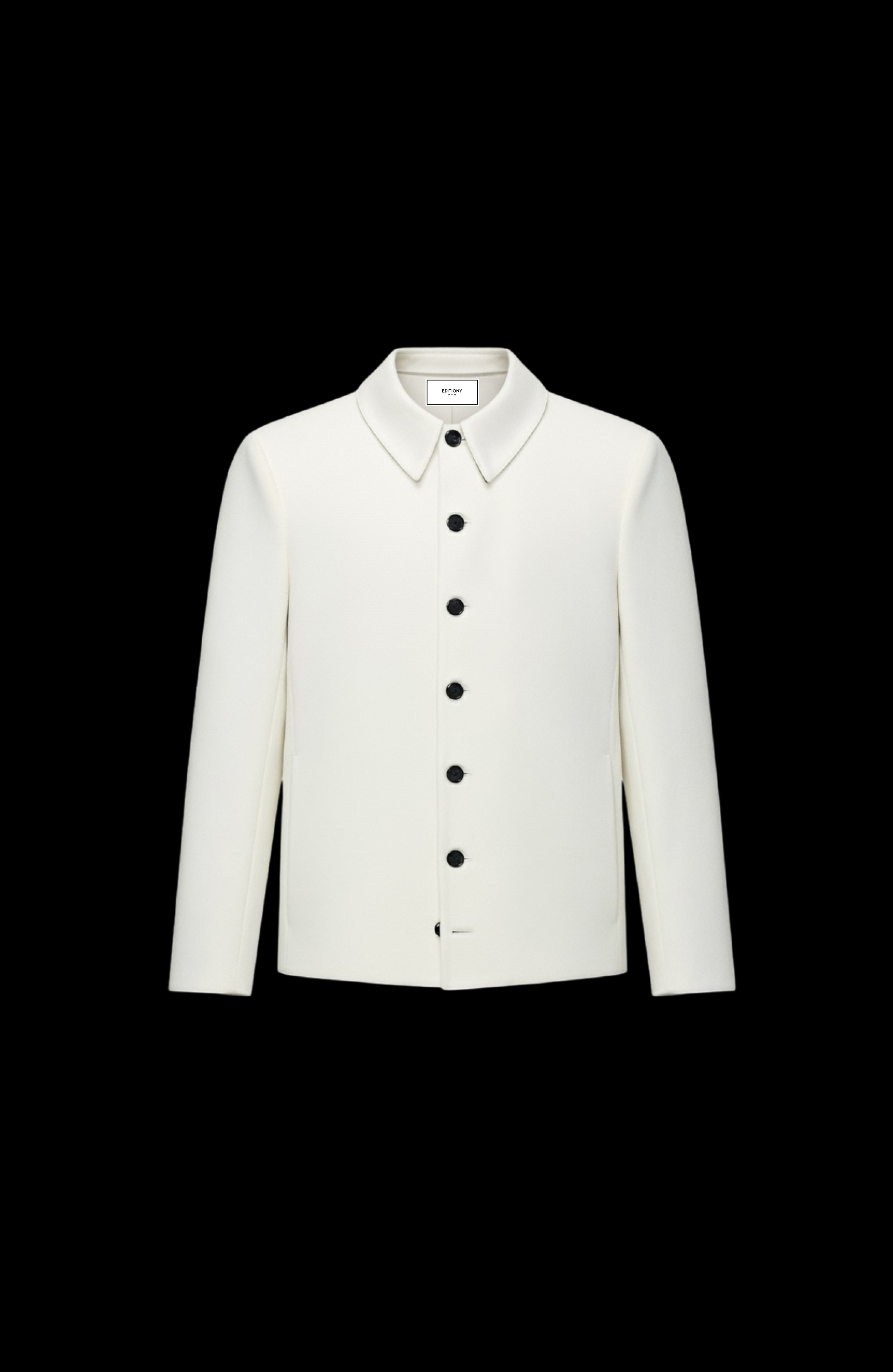 ŒUVRE JACKET CASHMERE CHIFFON-WHITE